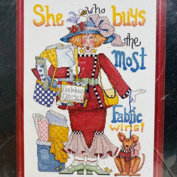Alma Lynne's Sassy Stitchers Clementine Clothcollector Cross Stitch Kit - New - Picture 2 of 6